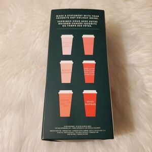 NEW Starbucks 2019 Reusable Holiday Hot Drink Cup Set